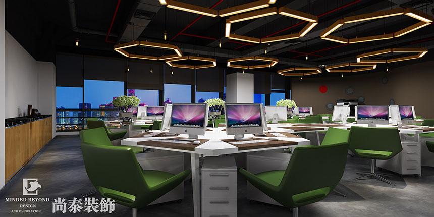 絲路天地 | 750㎡陽光科創寫字樓辦公室裝修工程實景